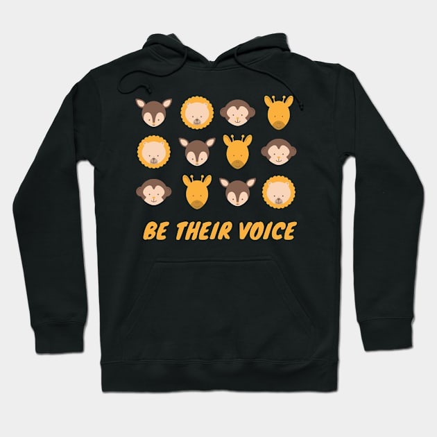 Be Their Voice Peace Love Hoodie by baha2010